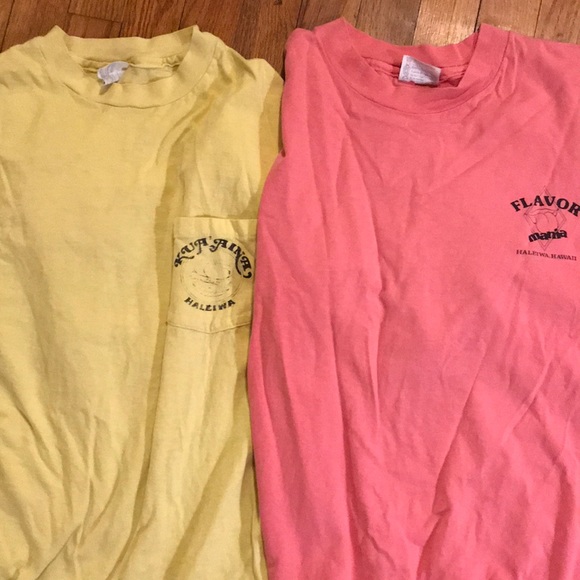 Two 80’s Single Stitch Hawaiian Restaurant T-shirt - Picture 2 of 4